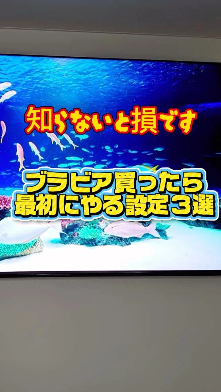 BRAVIAを買ったら、まず確認してほしい設定📺